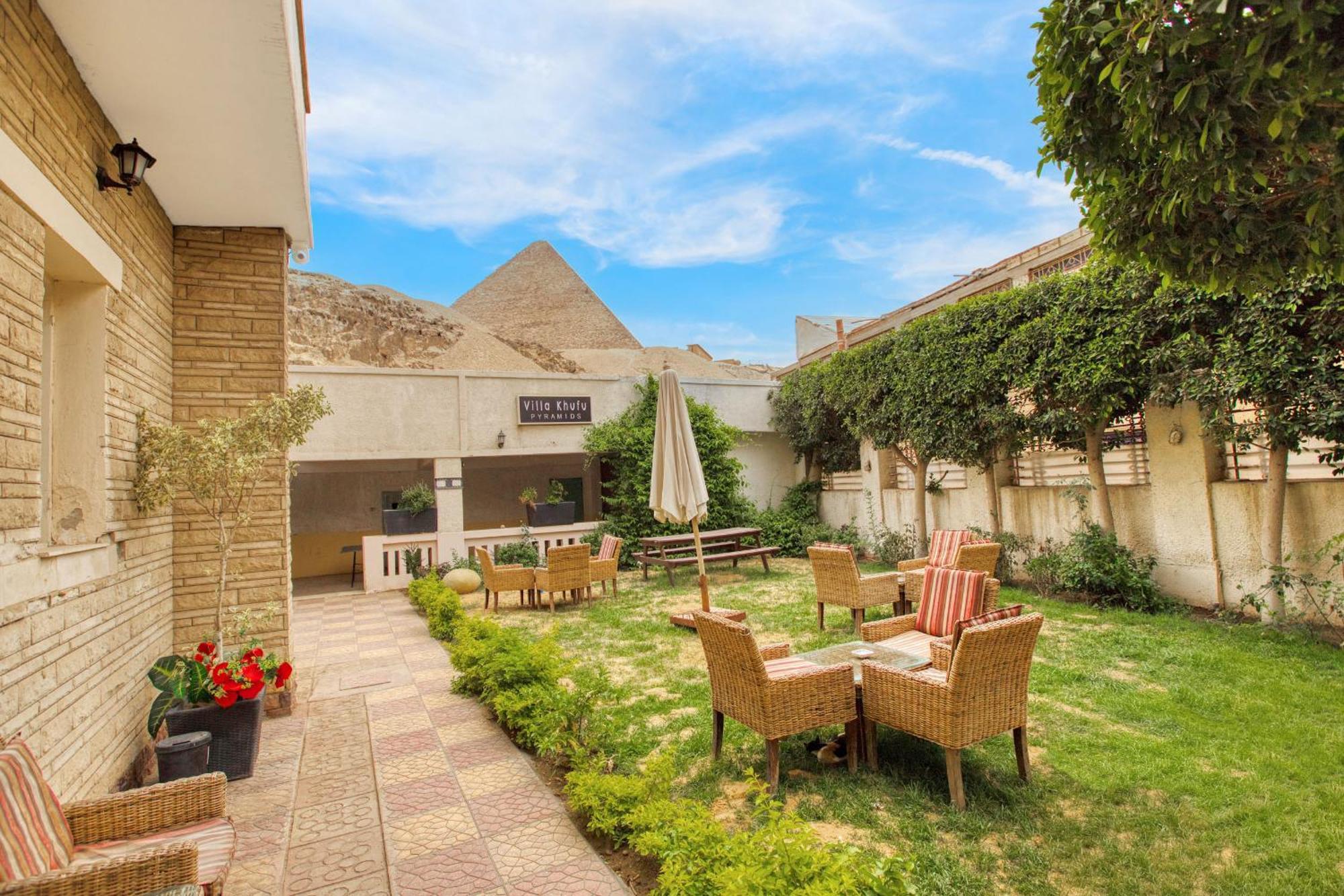 Villa Khufu Pyramids Hotel Kafret el-Gabal Exteriér fotografie