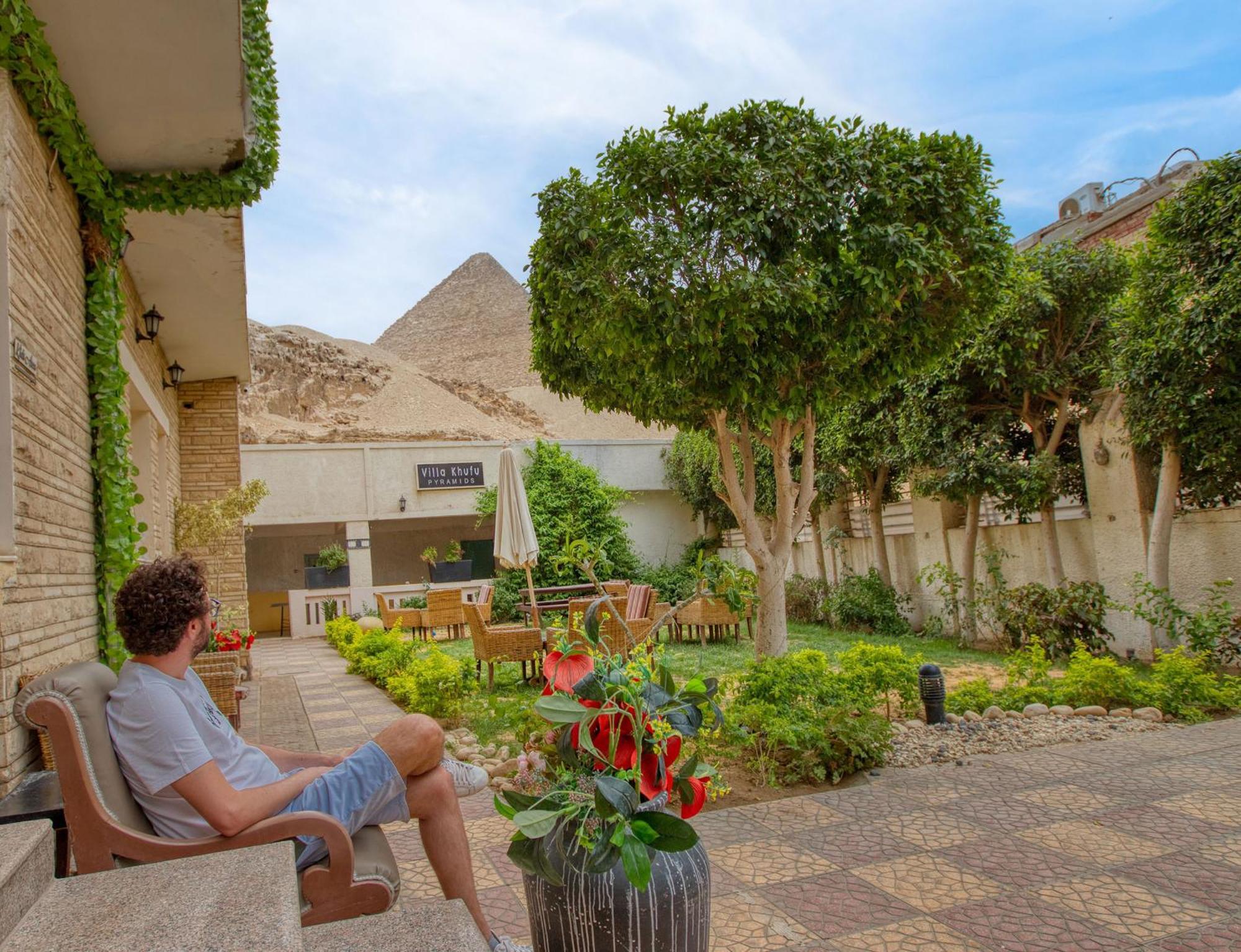Villa Khufu Pyramids Hotel Kafret el-Gabal Exteriér fotografie